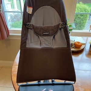 BABYBJÖRN Bouncer Balance Soft Cotton - Black/Dark Gray